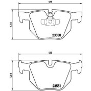 BREMBO Bremsklötze HA | BMW 3, X1 04-15 | P 06 039