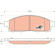 Bremsklötze VA | MITSUBISHI L200 05 | GDB3435