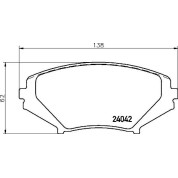 BREMBO Bremsklötze VA | MAZDA RX-8 03-12 | P 49 034