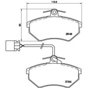 BREMBO Bremsklötze VA | VW Golf, Vento 91-98 | P 85 034