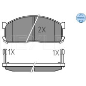 Bremsbelagsatz Mazda P. E2000-E2200 84-03 Mit Sensor | 025 200 0215/W