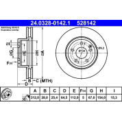 Bremsscheibe | 24.0328-0142.1