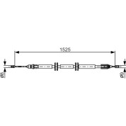 Handbremsseil li | RENAULT Kangoo 01 | 1987482142