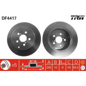 Bremsscheibe Toyota T. Avensis | DF4417