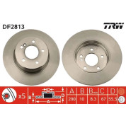 Bremsscheibe Db T. W202/210 200-430E 94 | DF2813