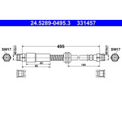 Bremsschlauch | 24.5289-0495.3