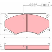 Bremsklötze VA | MERCEDES T1,W463 81 | GDB1067