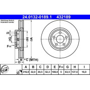 Bremsscheibe | 24.0132-0189.1