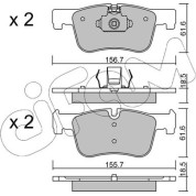 Bremsklötze VA | BMW F20,F30 10 | 822-960-0