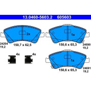 Bremsbelagsatz Toyota P. Auris/Avensis/Verso 1.6-2.0 07 | 13.0460-5603.2