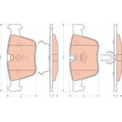 Bremsklötze HA | MERCEDES W220,W221,C216,W164 (AMG) 01 | GDB1675