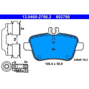 Bremsbelagsatz Db T. W176/W246 1.6-2.1 12 | 13.0460-2786.2