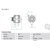 Lichtmaschine | PEUGEOT,TOYOTA,LANCIA | 0 986 049 700