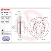 Bremsscheibe VA Xtra | CHEVROLET Cruze,OPEL Astra 09 | 09.B356.1X