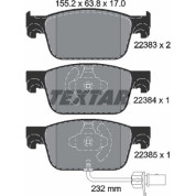 Bremsbelagsatz Audi P. A4/A5 1.4-3.0 Tdi 15 | 2238301