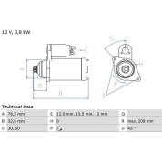 Starter | SEAT,SKODA,VW | 0 986 019 890