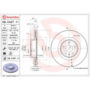 12 481 071 Bremsscheibe VA | AUDI A6 12 | 09.C427.11