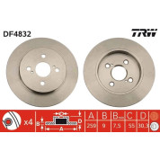 Bremsscheibe Toyota T. Yaris | DF4832