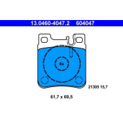 Bremsbelagsatz Db T. W124/W202/W203/W210/W220 91-08 | 13.0460-4047.2