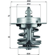 Thermostateinsatz | HYUNDAI Atos,Getz,Picanto 0.8/1.0 04 | TX 63 83