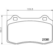 BREMBO Bremsklötze HA | SEAT Ibiza/VOLVO S60/JAGUAR 00 | P 36 020