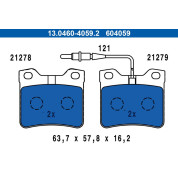 Bremsbelagsatz Peugeot T. 406 1,6-3,0 95-04 | 13.0460-4059.2