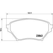 BREMBO Bremsklötze VA | MAZDA MX-5 98-05 | P 49 029