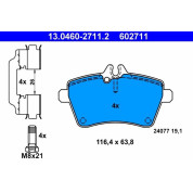 Bremsbelagsatz Db P. W169/W245 1,5-2,0 04-12 | 13.0460-2711.2