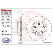 17 481 065 Bremsscheibe VA | AUDI, PORSCHE, VW Touareg 06 | 09.C882.11