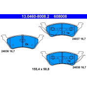 Bremsbelagsatz Chrysler T. Voyager 2,4-3,8 00-08 | 13.0460-8008.2