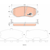 Bremsklötze VA | SUBARU Forester,Impreza,XV 08 | GDB3519