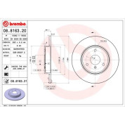 21 481 002 Bremsscheibe VA | SMART Fortwo 07 | 08.8163.21