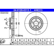 Bremsscheibe | 24.0128-0313.1