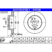 Bremsscheibe Mazda T. Cx-7/Cx-9 07 | 24.0118-0158.1