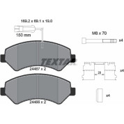 Bremsbelagsatz Fiat P. Ducato 06- Ad 1600Kg 2 Sensoren Verbessert | 2446703