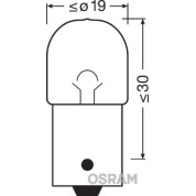 R5W Osram | 12V 5W BA15S UL | METALLSOCKEL Ultra Life | 5007ULT