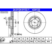 Bremsscheibe | 24.0124-0132.1