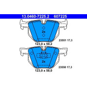 Bremsbelagsatz Bmw T. E90/E91 | 13.0460-7225.2