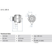 Lichtmaschine | OPEL Vectra | 0 986 048 791