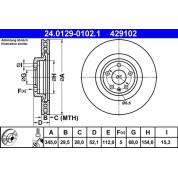 Bremsscheibe Audi S. A4/A5/Q5 08 | 24.0129-0102.1