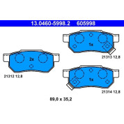 Bremsbelagsatz Honda T. Accord/Civic 85-01 | 13.0460-5998.2