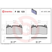 BREMBO Bremsklötze VA | AUDI Q5 (8R) | P 85 123