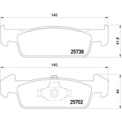 BREMBO Bremsklötze VA | DACIA Logan 12 | P 68 060