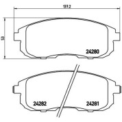 BREMBO Bremsklötze VA | FIAT Sedici SUZUKI SX4 06-14 | P 23 126