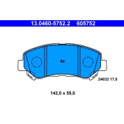 Bremsbelagsatz Nissan P. Qashqai/X-Trail 1,5-2,0 Dci 07-13 | 13.0460-5752.2