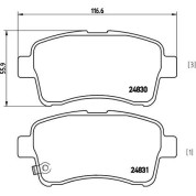 BREMBO Bremsklötze VA | SUZUKI Liana 01-07 | P 79 021