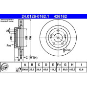 Bremsscheibe | 24.0126-0162.1