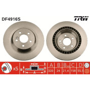 Bremsscheibe Db T. W221 S500 05 | DF4916S