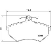 BREMBO Bremsklötze VA | SEAT Ibiza VW Golf 83-04 | P 85 011