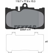 Bremsbelagsatz Lexus P. Ls 430 00-06 | 2333102